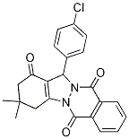 13-(4-Chlorophenyl)-3,3-dimethyl-2,3,4,13-tetrahydroindazolo[1,2-b]phthalazine-1,6,11-tri