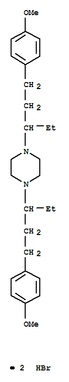 1,4-bis[1-ethyl-3-(4-methoxyphenyl)propyl]piperazine dihydrobromide