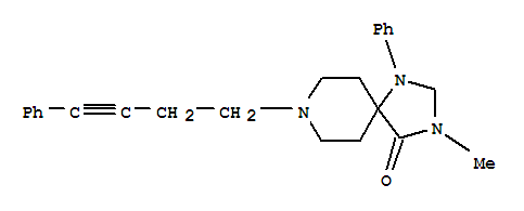 1,3,8-Triazaspiro[4.5]decan-4-one,3-methyl-1-phenyl-8-(4-phenyl-3-butyn-1-yl)-