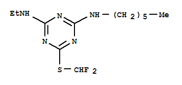 6-[(difluoromethyl)sulfanyl]-N-ethyl-N'-hexyl-1,3,5-triazine-2,4-diamine
