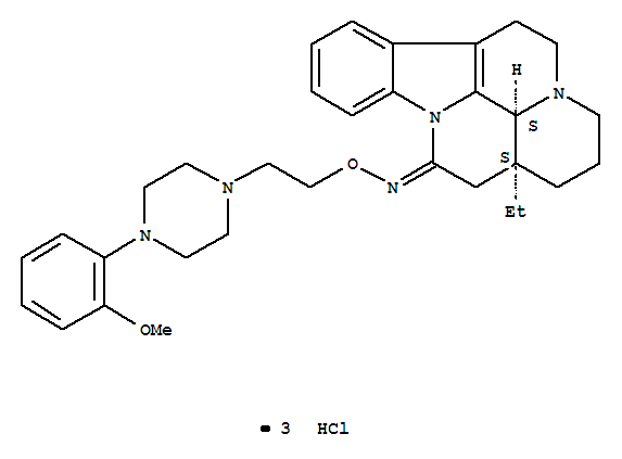 1H-Indolo[3,2,1-de]pyrido[3,2,1-ij][1,5]naphthyridine,eburnamenin-14(15H)-one deriv.