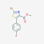 2-bromo-5-(4-fluoro-phenyl)-thiazole-4-carboxylic acid methyl ester
