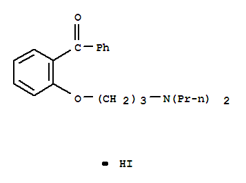 3-(2-benzoylphenoxy)-N,N-dipropylpropan-1-aminium iodide