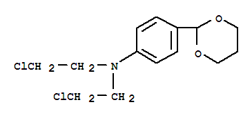 N,N-bis(2-chloroethyl)-4-(1,3-dioxan-2-yl)aniline