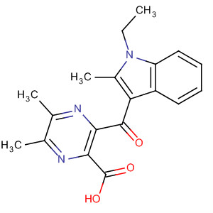 Pyrazinecarboxylic acid,3-[(1-ethyl-2-methyl-1H-indol-3-yl)carbonyl]-5,6-dimethyl-