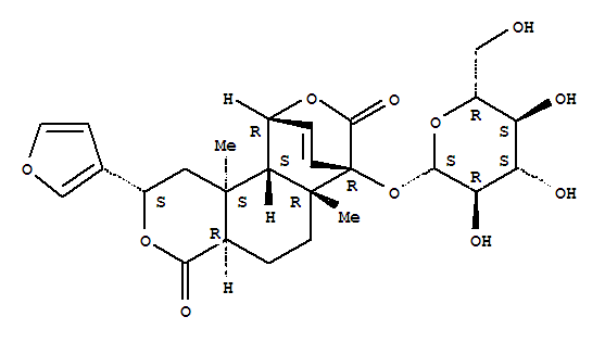 2-(furan-3-yl)-6a,10b-dimethyl-4,12-dioxo-1,4a,5,6,6a,10,10a,10b-octahydro-2H-10,7-(epoxymethano)benzo[f]isochromen-7(4H)-yl hexopyranoside