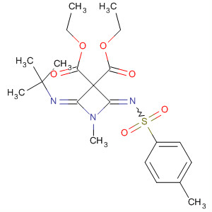 3,3-Azetidinedicarboxylic acid,2-[(1,1-dimethylethyl)imino]-1-methyl-4-[[(4-methylphenyl)sulfonyl]imino]-, diethyl ester, (E,E)-