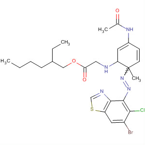 Glycine,N-[5-(acetylamino)-4-[(6-bromo-5-chloro-2-benzothiazolyl)azo]-2-methylphenyl]-, 2-ethylhexyl ester