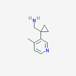 [1-(4-methylpyridin-3-yl)cyclopropyl]methanamine