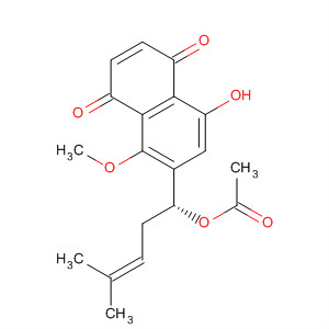 1,4-Naphthalenedione,6-[1-(acetyloxy)-4-methyl-3-pentenyl]-8-hydroxy-5-methoxy-, (R)-