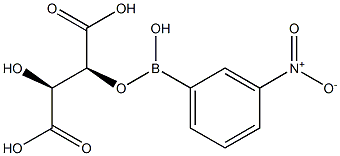 D-TarB-NO2,  2-(3-Nitrophenyl)-1,3,2-dioxaborolane-4S,5S-dicarboxylic  acid