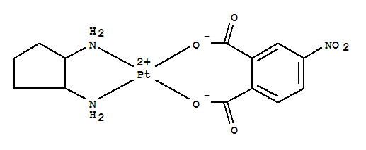 platinum(2+) 4-nitrobenzene-1,2-dicarboxylate - cyclopentane-1,2-diamine (1:1)