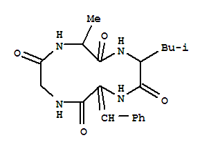 (3Z)-9-methyl-6-(2-methylpropyl)-3-(phenylmethylidene)-1,4,7,10-tetraazacyclododecane-2,5,8,11-tetrone
