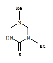 1,3,5-TRIAZINE-2(1H)-THIONE,1-ETHYLTETRAHYDRO-5-METHYL-