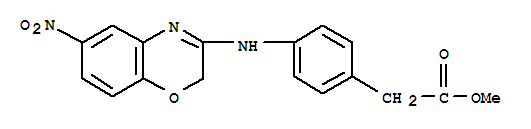 methyl {4-[(6-nitro-2H-1,4-benzoxazin-3-yl)amino]phenyl}acetate