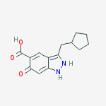 3-(cyclopentylmethyl)-6-hydroxy-1H-indazole-5-carboxylic acid