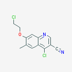 3-Quinolinecarbonitrile, 4-chloro-7-(2-chloroethoxy)-6-methyl-