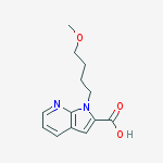 1H-Pyrrolo[2,3-b]pyridine-2-carboxylic acid, 1-(4-methoxybutyl)-