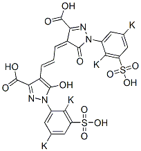 4-[3-[3-Carboxy-1-(2,5-dipotassiosulfophenyl)-5-hydroxy-1H-pyrazol-4-yl]-2-propenylidene]-1-(2,5-dipotassiosulfophenyl)-4,5-dihydro-5-oxo-1H-pyrazole-3-carboxylic acid