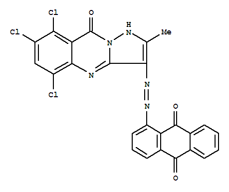 (6S)-5,6,8-trichloro-1-{2-[(8aS,10aS)-9,10-dioxo-8a,9,10,10a-tetrahydroanthracen-1-yl]diazen-2-iumyl}-2-methyl-4-oxo-4,6,7,8-tetrahydro-1H-pyrazolo[1',5':1,6]pyrido[3,4-d]pyrimidin-9-ium