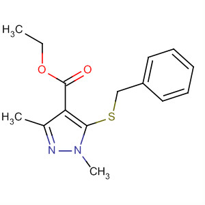 1H-Pyrazole-4-carboxylic acid, 1,3-dimethyl-5-[(phenylmethyl)thio]-,ethyl ester