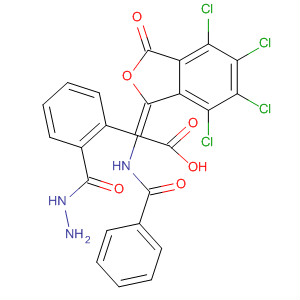 Acetic acid,(benzoylamino)(4,5,6,7-tetrachloro-3-oxo-1(3H)-isobenzofuranylidene)-,2-phenylhydrazide