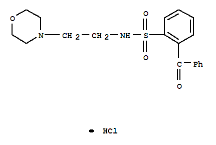 N-(2-morpholin-4-ylethyl)-2-(phenylcarbonyl)benzenesulfonamide hydrochloride