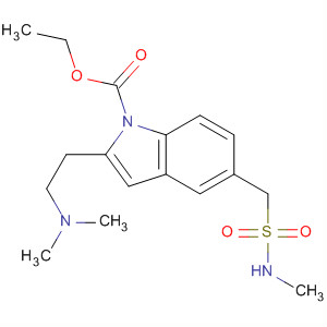 1H-Indole-1-carboxylic acid,2-[2-(dimethylamino)ethyl]-5-[[(methylamino)sulfonyl]methyl]-, ethyl ester