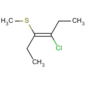3-Hexene, 3-chloro-4-(methylthio)-, (E)-