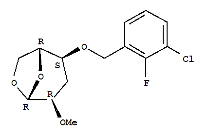 .beta.-D-ribo-Hexopyranose, 1,6-anhydro-4-O-(3-chloro-2-fluorophenyl)methyl-3-deoxy-2-O-methyl-