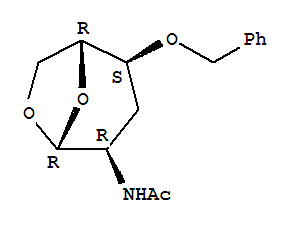 .beta.-D-ribo-Hexopyranose, 2-(acetylamino)-1,6-anhydro-2,3-dideoxy-4-O-(phenylmethyl)-