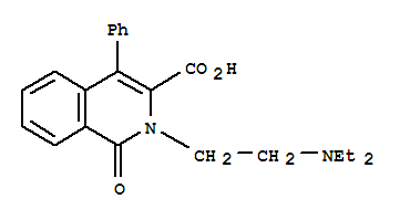 2-[2-(diethylamino)ethyl]-1-oxo-4-phenyl-1,2-dihydroisoquinoline-3-carboxylic acid