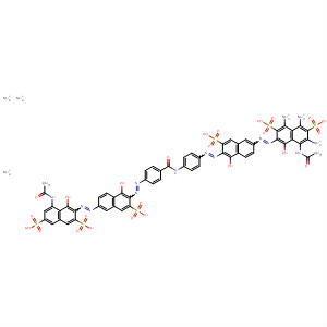 2,7-Naphthalenedisulfonic acid,5-(acetylamino)-3-[[6-[[4-[[4-[[6-[[8-(acetylamino)-1-hydroxy-3,6-disulfo-2-naphthalenyl]azo]-1-hydroxy-3-sulfo-2-naphthalenyl]azo]benzoyl]amino]phenyl]azo]-5-hydroxy-7-sulfo-2-naphthalenyl]azo]-4-hydroxy-,hexaammonium salt