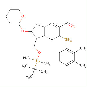 1H-Indene-5-carboxaldehyde,1-[[[(1,1-dimethylethyl)dimethylsilyl]oxy]methyl]-6-(dimethylphenylsilyl)-2,3,3a,6,7,7a-hexahydro-2-[(tetrahydro-2H-pyran-2-yl)oxy]-