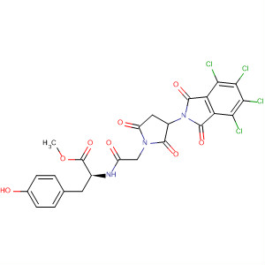 L-Tyrosine,N-[[2,5-dioxo-3-(4,5,6,7-tetrachloro-1,3-dihydro-1,3-dioxo-2H-isoindol-2-yl)-1-pyrrolidinyl]acetyl]-, methyl ester