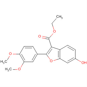 3-Benzofurancarboxylic acid, 2-(3,4-dimethoxyphenyl)-5-hydroxy-, ethylester