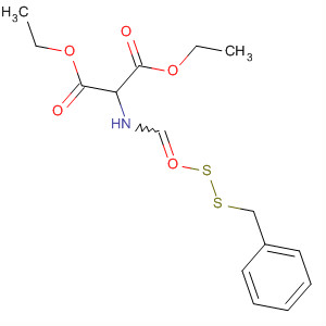 Propanedioic acid, [[[(phenylmethyl)thio]thioxomethyl]amino]-, diethylester
