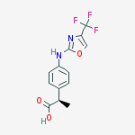 (2r)-2-[4-[[4-(trifluoromethyl)-1,3-oxazol-2-yl]amino]phenyl]propanoic Acid