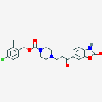 (4-chloro-2-methylphenyl)methyl 4-[3-oxo-3-(2-oxo-3h-1,3-benzoxazol-6-yl)propyl]piperazine-1-carboxylate