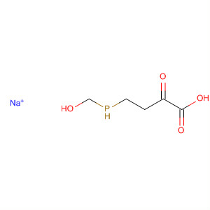 Butanoic acid, 4-(hydroxymethylphosphinyl)-2-oxo-, sodium salt