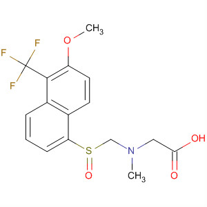 Glycine,N-[[6-methoxy-5-(trifluoromethyl)-1-naphthalenyl]sulfinylmethyl]-N-methyl-
