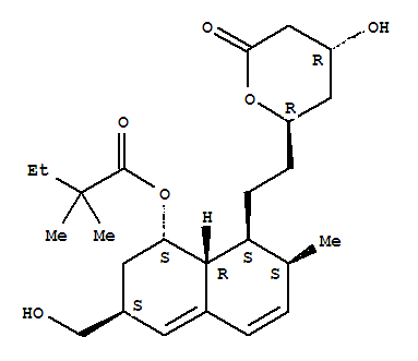 (1S,3R,7R,8R,8aS)-3-(hydroxymethyl)-8-{2-[(2R,4R)-4-hydroxy-6-oxotetrahydro-2H-pyran-2-yl]ethyl}-7-methyl-1,2,3,7,8,8a-hexahydronaphthalen-1-yl 2,2-dimethylbutanoate