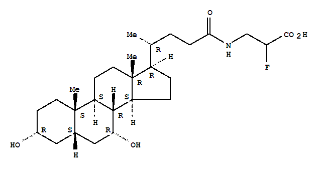 N-chenodeoxycholyl-2-fluoro-beta-alanine