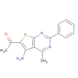 Ethanone, 1-(5-amino-4-methyl-2-phenylthieno[2,3-d]pyrimidin-6-yl)-