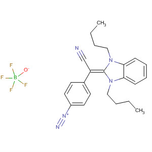 Benzenediazonium,4-[cyano(1,3-dibutyl-1,3-dihydro-2H-benzimidazol-2-ylidene)methyl]-,tetrafluoroborate(1-)