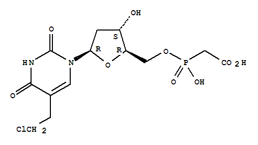 5'-O-[(carboxymethyl)(hydroxy)phosphoryl]-5-(2-chloroethyl)-2'-deoxyuridine