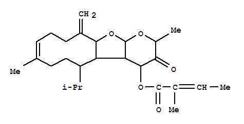 2-Butenoicacid, 2-methyl-,3,4,4a,4b,5,6,7,10,11,12,12a,13a-dodecahydro-2,8-dimethyl-12-methylene-5-(1-methylethyl)-3-oxo-2H-cyclodeca[4,5]furo[2,3-b]pyran-4-ylester, [2R*,4S*(Z),4aS*,4bS*,5R*,8E,12aS*,13aR*]-(+)-