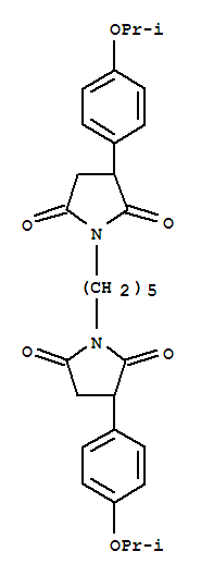 1,1'-pentane-1,5-diylbis{3-[4-(1-methylethoxy)phenyl]pyrrolidine-2,5-dione}