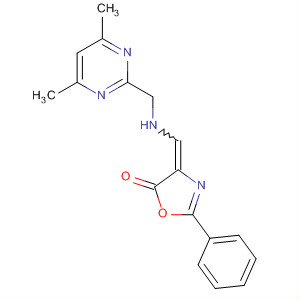 5(4H)-Oxazolone,4-[[(4,6-dimethyl-2-pyrimidinyl)methylamino]methylene]-2-phenyl-
