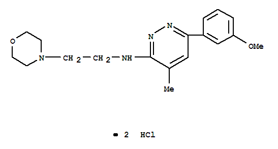 6-(3-methoxyphenyl)-4-methyl-N-(2-morpholin-4-ylethyl)pyridazin-3-amine dihydrochloride